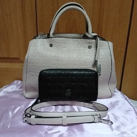 CXL By Christian Lacroix Beige Annabelle Tote And Matching Wallet - Picture 1 of 13